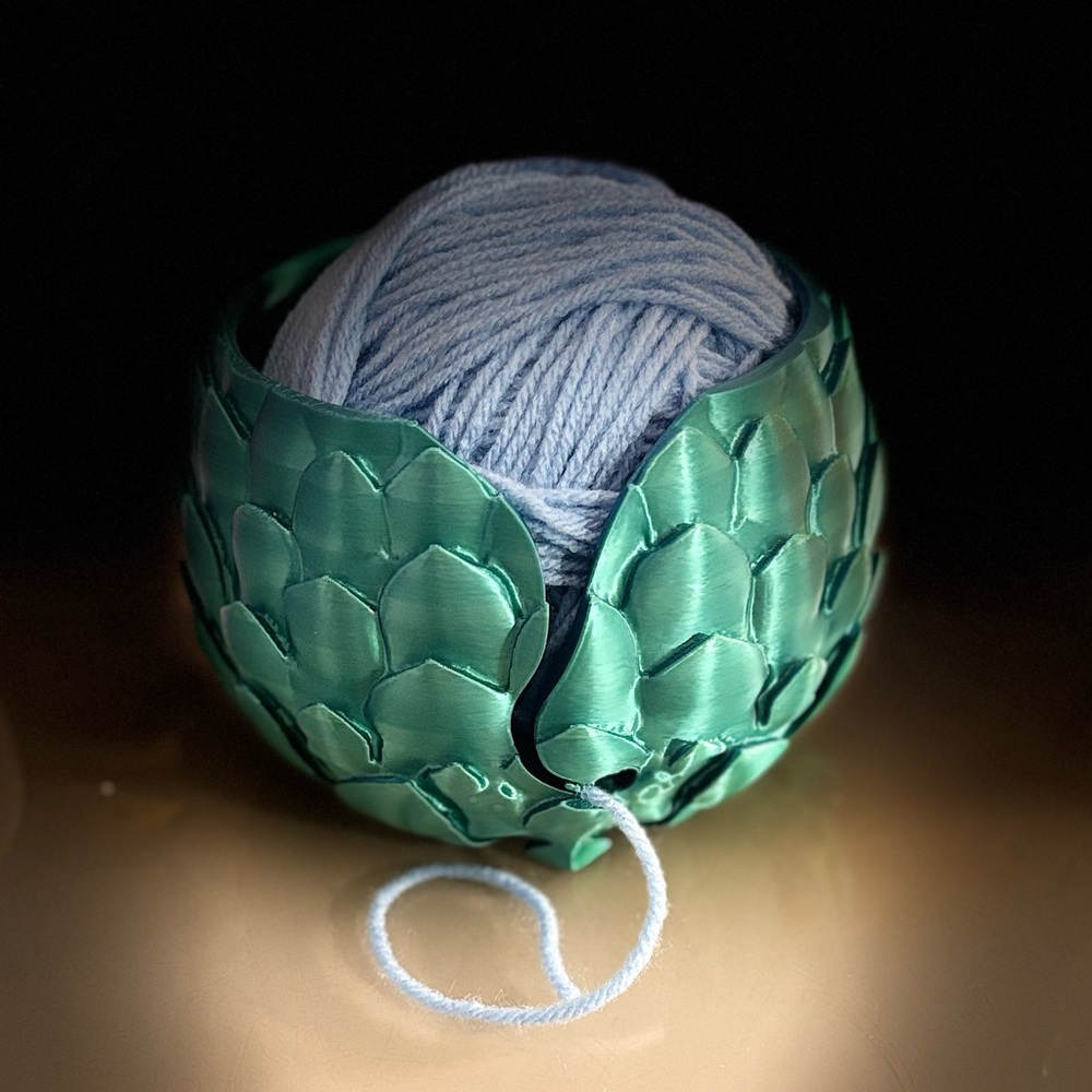 Dragon scale yarn bowl